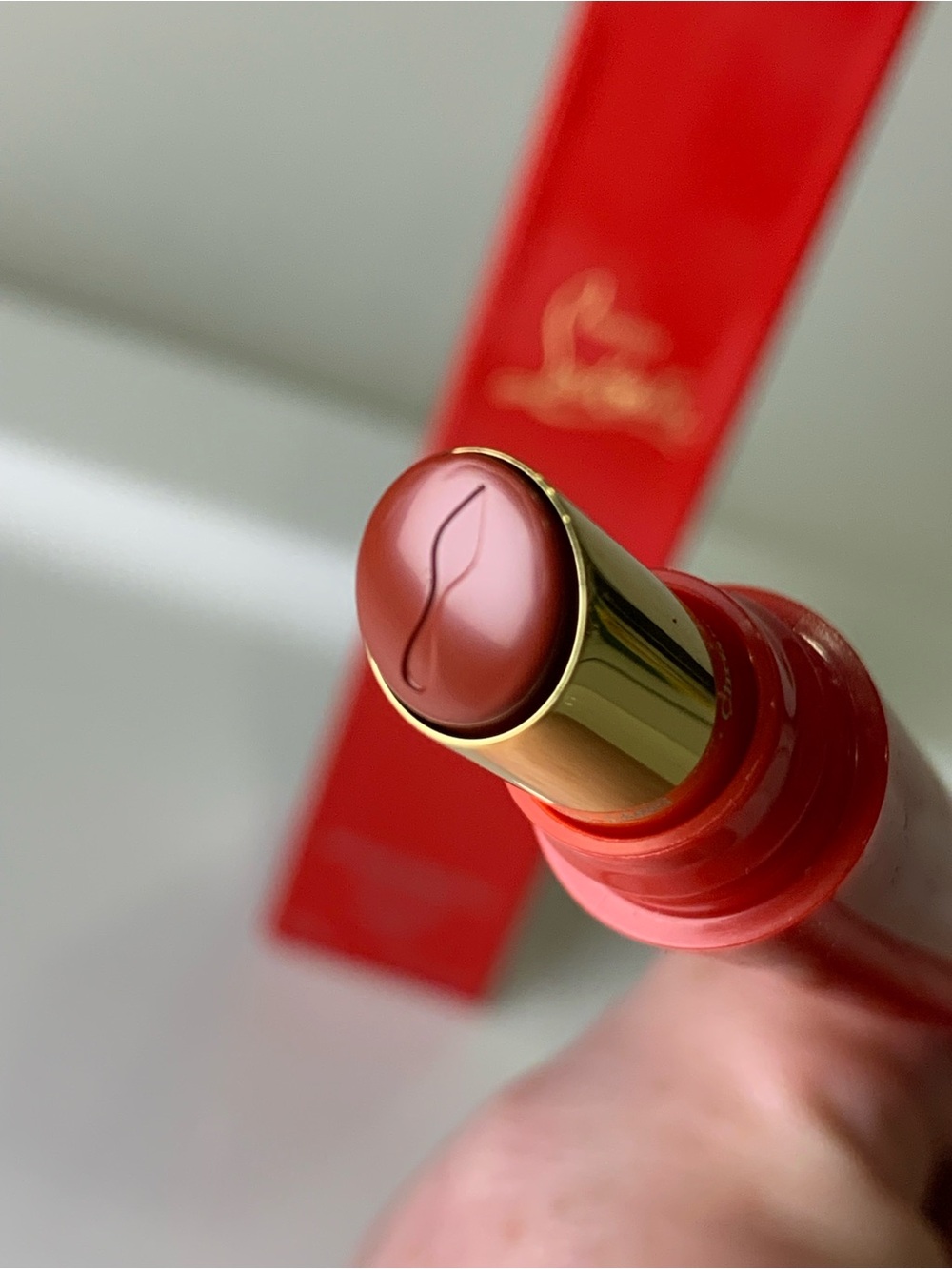 Christian Louboutin Rouge Stiletto Glossy Shine Lipstick Red Walk NEW - Picture 7 of 7